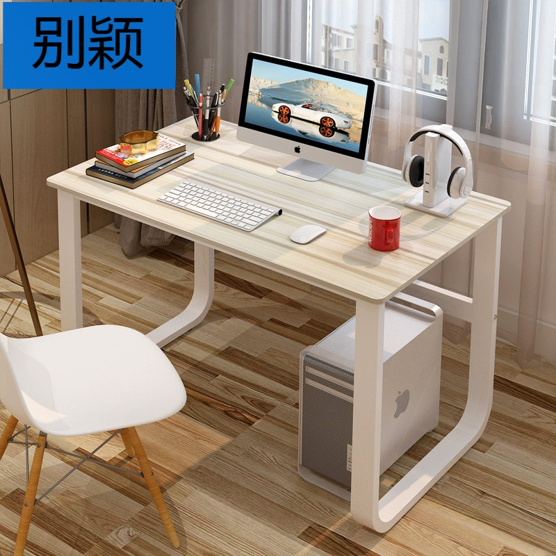 别颖桌子简约宜家经济型卧室小户型学生家用北欧简易书桌电脑台式桌_6 100*60CM白苹果木