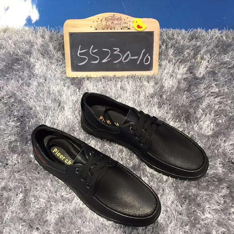皮尔查理男鞋新品爸爸皮鞋休闲鞋舒服透气男皮鞋_0 55230-10 41