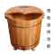 洗脚盆木盆木盆泡脚桶足浴家用恒温自动木桶带盖木质熏蒸加高洗脚加热蒸桶 柏木电加热恒温木桶有显示大屏-