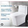 马桶直冲家用卫生间坐便器抽水马桶花洒方形静音卫生间大户型盖板后排家用节水FB1691送安装_6 FB1697送安装配件加淋浴花洒 400mm