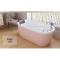 浴缸迷你小户型浴缸欧式家用卫生间加热洗澡充气落地哑光单人浴缸一体_9 彩色银五件套 1.3m