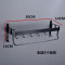 厨房挂件壁挂式味料厨房料收纳墙上挂架免钉用品打孔置物架纸巾厨具收纳挂件双杆黑色40cm双打 50cm双层打孔免打孔两用 默认尺寸