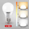 雷士照明NVC LED光源灯泡 家用螺口灯泡球泡灯E27螺口灯泡 E27螺口灯泡 5瓦三色球泡（暖黄、暖白、正白光）