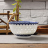 景德镇青花玲珑瓷器碗釉中彩金玉满堂碗陶瓷碗饭碗4.5英寸一个装