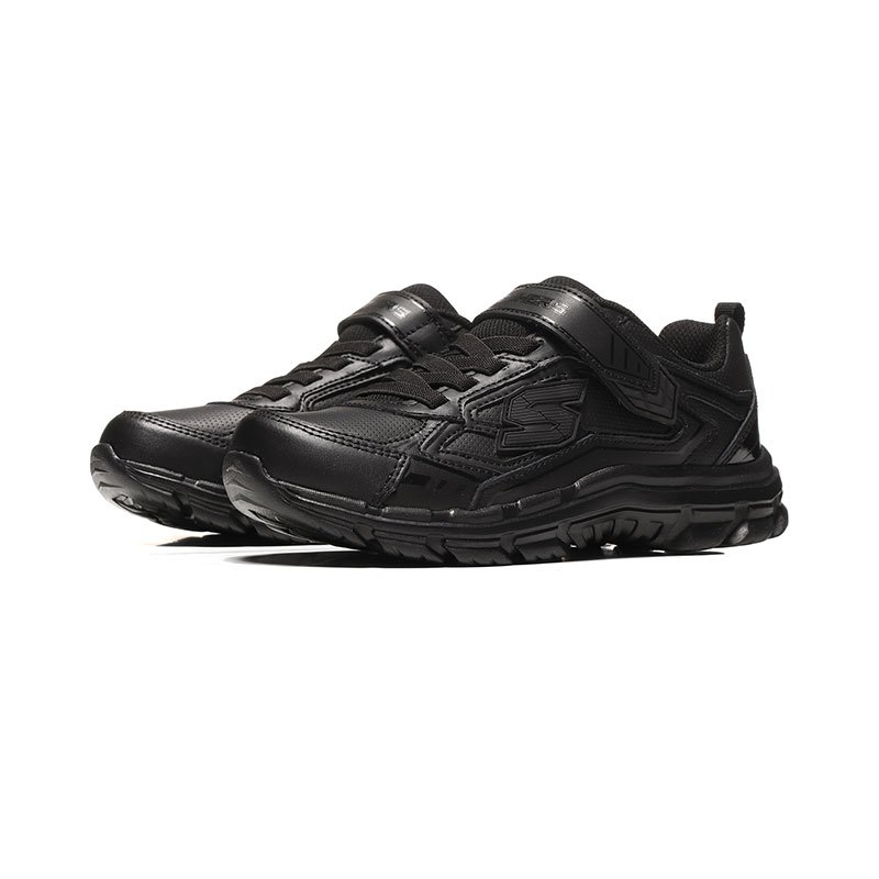 【自营】Skechers斯凯奇童鞋休闲鞋厚底舒适轻质男童运动鞋95357L 95357L/BBK全黑色 27.5码/适合脚长165mm