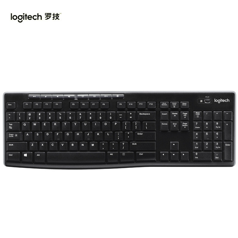 罗技（Logitech）K270 无线键盘 黑色