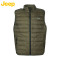 JEEP/吉普男士休闲修身版羽绒背心 JW15WV801 54 军绿色N5