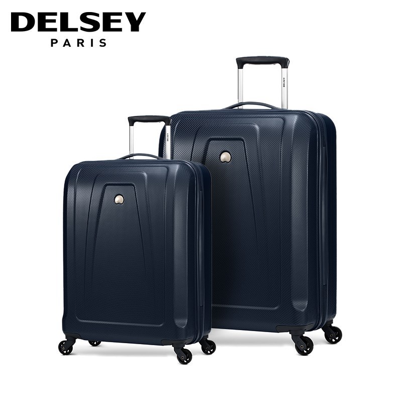 法国大使牌（Delsey）商务出行拉杆箱20/24/28英寸ABS旅行箱万向轮行李箱黑色男女448 20寸 蓝色