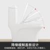 家用坐便器马桶抽水坐厕节水浴普通超漩虹吸陶瓷冲水座便器卫白色_5 默认颜色 400mm