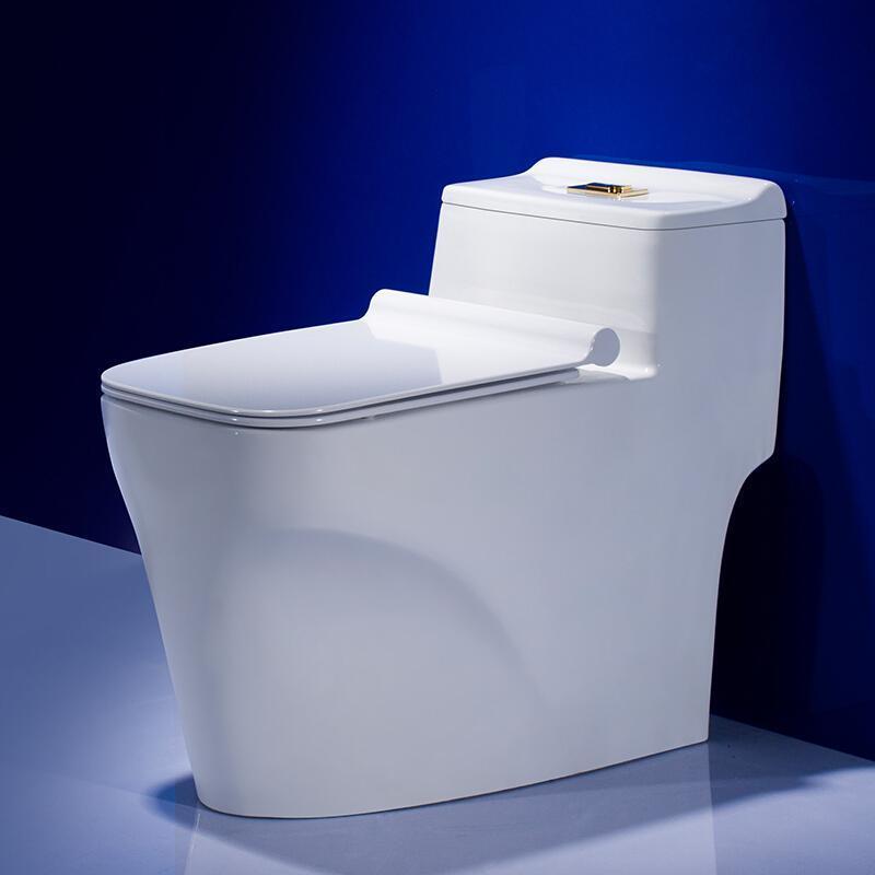 家用陶瓷抽水马桶重力虹吸冲水脲醛缓降盖板智洁釉面坐便器_4_4 F-8034金刚晶钻釉面+单孔排污 其他/other
