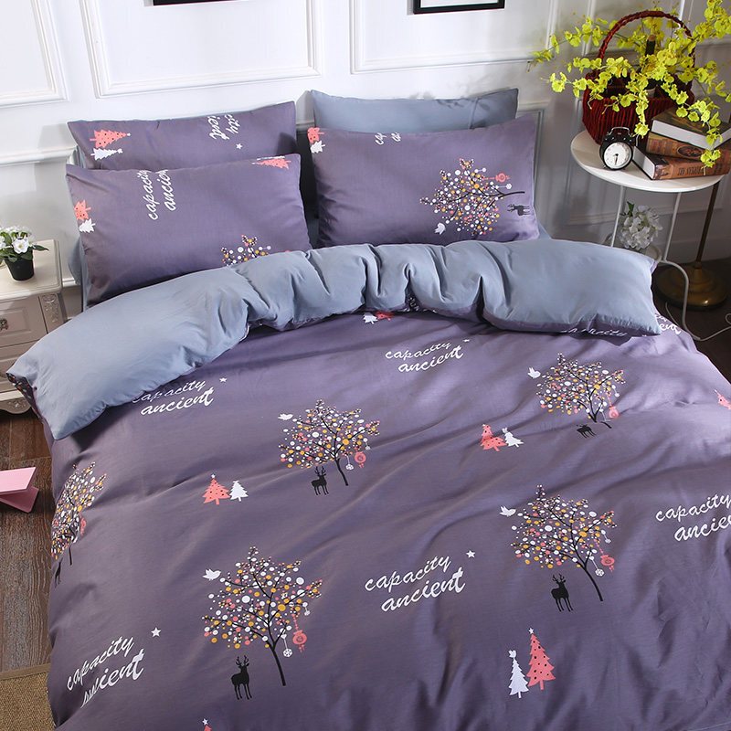 棉被套单件水洗棉床上用品单人200x230棉双人被罩1.5m1.8/2米 被套2.0x2.3m 欧炫彩生活