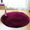 客厅书房茶几毯电脑椅垫圆形篮地毯瑜伽健身毯卧室床边地毯_4 100*100cm圆形 酒红色