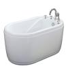 小户型深泡坐式浴缸独立式家用冲浪按摩迷你卫生间浴盆Y_1 B款式(不带座)五件套 ≈1.2m