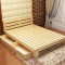 松木实木床 双人床 1.5 1.8米 单人床 儿童床 简约现代 实木床120*200CM【离地30CM】