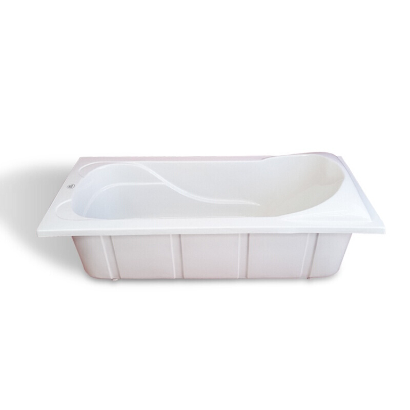 亚克力双层浴缸独立式1.51.7米浴室嵌入式单人 白色1(A款) ≈1.7M
