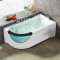 家用浴缸卫生间恒温加热小户型浴池浴盆亚克力网红浴缸 空缸+五件套+冲浪按摩+恒温装置+液晶面板（右裙） ≈1.5M