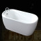 小户型浴缸亚克力家用坐式浴缸1.2米-1.5米独立式贵妃缸浴盆 带龙头 ≈1.2m