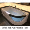 新款欧式浴缸家用小户型浴缸冲浪恒温加热浴池按摩亚克力单人浴盆 水件缸（右裙） ≈1.7M