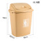 垃圾桶大号塑料材质方形底部加高加厚摇盖设计厨房家用垃圾桶_2_7 65L带盖果绿色