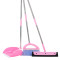 扫把簸箕套装组合家用软毛刮水器地刮卫生间扫地魔法扫帚_35 加高款--粉色