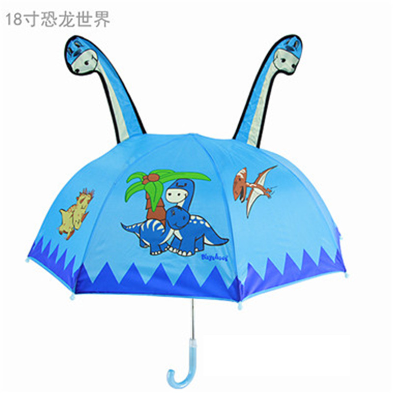 小学生儿童雨伞男女宝宝两用卡通伞幼儿园创意可爱直杆晴雨伞_1 恐龙世界