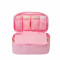 简约便携化妆包收纳包旅行出差大容量多功能防水包包_2_0 粉红色