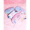 18新款眼罩睡眠遮光透气个性男女学生可爱卡通冰敷护眼眼睛乳白色皇冠猫咪(青色)_1 杏色熊猫