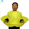 18新款理衣围布围裙儿童业防水斗篷披肩老人美剪围布 有袖款黄色直径90cm+收纳袋