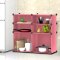 浴室洗脸架脸盆架子落地毛巾架碗柜厨房柜简易塑料组装多功能收纳架生活日用家庭清洁生活日用收纳_15_6 2列4层加高背板黑