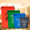 户外垃圾桶大号分类垃圾桶塑料翻盖可回收带盖厨房餐厅_1 40L红色分类（有害垃圾）