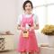 厨房可爱围裙防水防油韩版时尚成人男女罩衣工作服围腰 玫红色