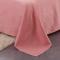 北欧简约格子条纹四件套1.8/2.0m纯色被套床单学生宿舍床上三件套_4_9 1.5m（5英尺）床 玫红色草莓仙子-图片色