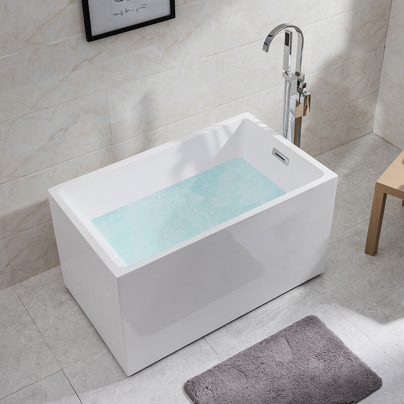 浴缸独立式无缝浴缸家用卫生间欧式大浴缸浴盆浴池亚克力_1_4 ≈1m 空浴缸(宽度78厘米)