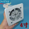 A-STYLE强力静音排风扇厨房排气扇卫生间10CM墙壁4寸窗式换气扇100MM 默认颜色
