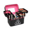 大容量化妆包专业手提多层大号收纳箱便携旅行化妆品洗漱化妆箱包_21 粉红色_内部一盒