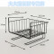 创意办公桌挂架收纳储物架厨房置物架衣柜隔板下挂篮挂架_11 黑色