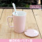 2017年新款卡通水杯子陶瓷有盖咖啡可爱带盖带勺马克杯情侣杯子一对创意韩版创意水杯马克杯杯_9 斑马白色大图