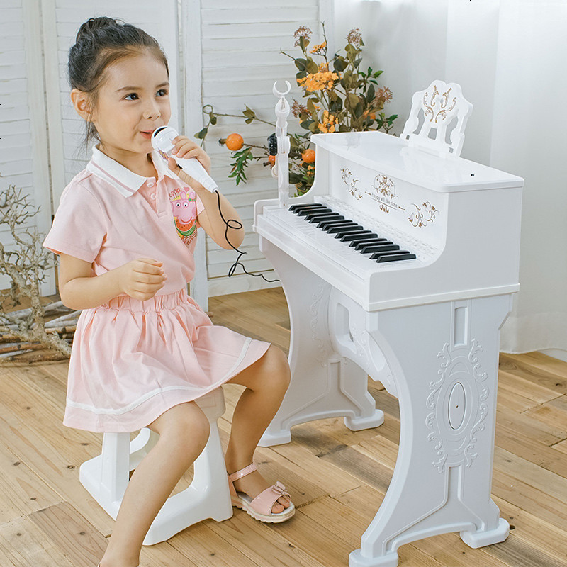 电子琴带麦克风女孩3-6岁音乐宝宝早教玩具益智儿童小钢琴_96_440