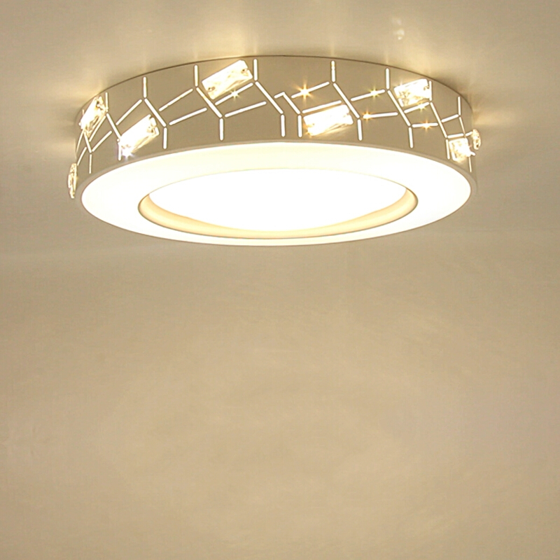 led吸顶灯卧室灯圆形现代简约客厅灯主卧房间灯餐厅灯具 直径55CM无极调光