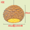 中式鸟笼灯个性田园榻榻米灯饰日式东南亚竹编创意餐厅饭店灯 C款直径40cm配LED24W灯泡
