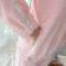 【檀芬妮】（280克法兰绒）MLXL冬季珊瑚绒睡衣女法兰绒套装_4_5 M 灰蓝色