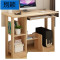 别颖电脑台式桌家用简约办公桌书桌简易桌子学生写字桌经济型省空间_5 C款90CM浅胡桃色（带支架摆台）
