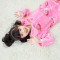 秋冬季儿童睡衣男童法兰绒女童套装保暖家居服 20码（适合身高135-145cm） 粉色