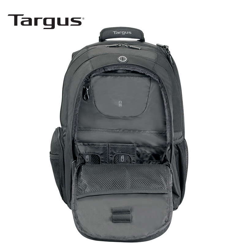 Targus/泰格斯15.6英寸大容量多功能笔记本电脑包防泼水时尚潮流通勤TSB163 黑色 黑色