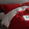 60支长绒棉床上用品结婚红灰纯色四件套全棉纯棉床单床笠新款红灰被套红床笠(现货)1.8m床_6 1.5米床被套2x2.3米 红灰被套灰床笠(现货)