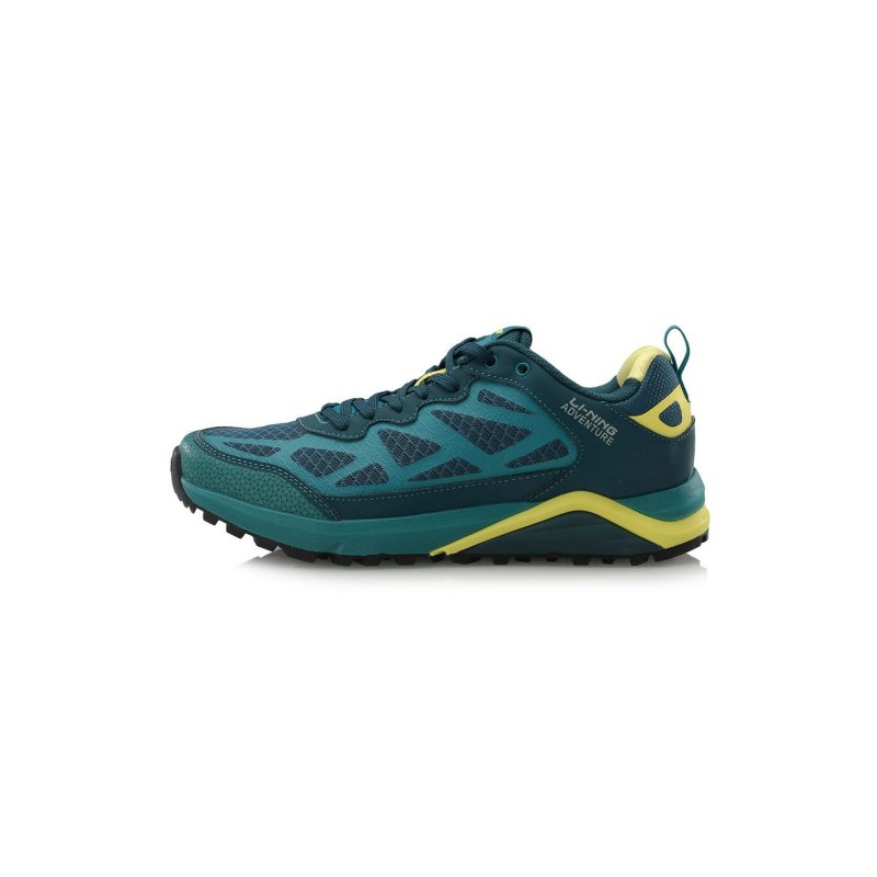 李宁(LI-NING)15春秋轻盈女款水鸭蓝/深翠绿越野跑鞋户外系列跑步鞋AHRL002-2 AHRL002-2 38码