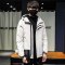 韦斯普 2018冬季新款白鸭绒男士羽绒服男短款连帽羽绒加厚保暖男装外套R882 XXL 黑色