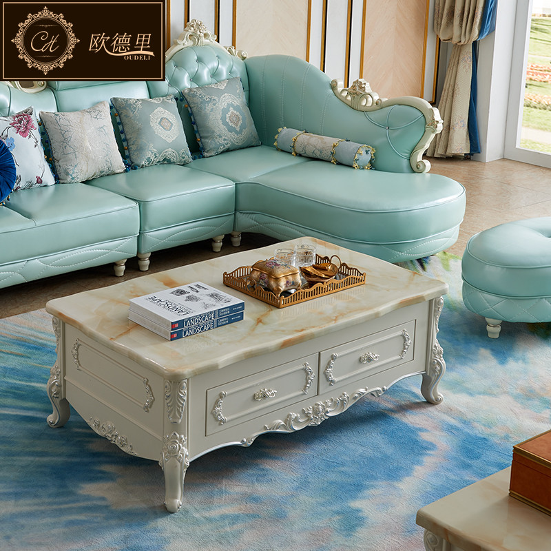 C601茶几电视柜 1.4米大理石茶几