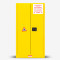 欧宝美安全柜防爆柜化工厂储存柜学校实验室柜带锁易燃液体存储柜 黄色22加仑