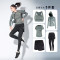 2018新款夏季瑜伽服跑步运动套装女健身房速干健身服女_1 XXL 透明